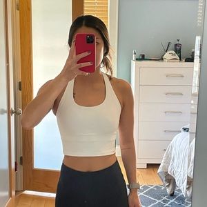 Athleta Halter Crop Top Built In Bra